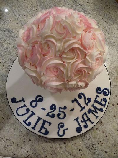 Giant Wedding Cupcake - Cake by Laurie