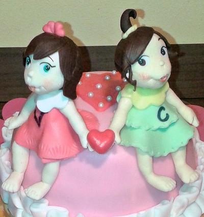 Two little sisters - Cake by Stefania