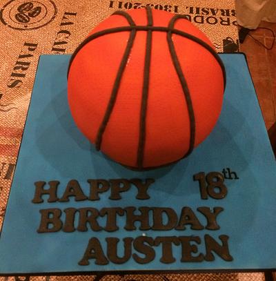 Basketball Cake - Cake by Mimi's Sweet Treats