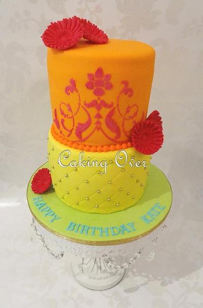 Colourful Gerbera Cake  - Cake by Amanda Brunott