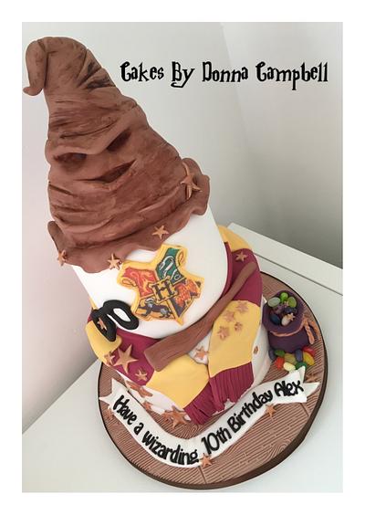 Harry Potter Sorting hat cake - Cake by Donna Campbell