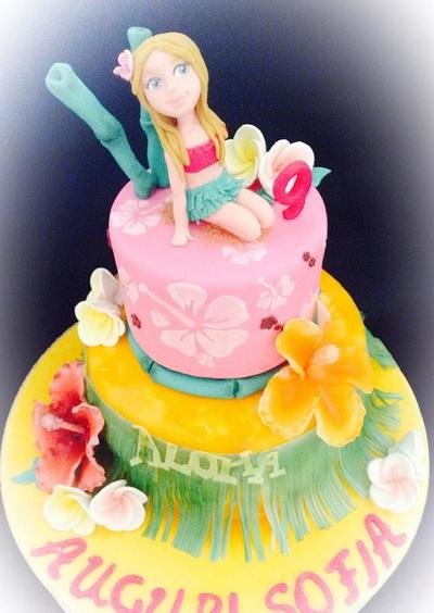 sweet hawaian little girl - Cake by swuectania