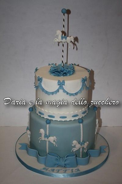 Carousel horse cake /torta giostrina cavalli - Cake by Daria Albanese
