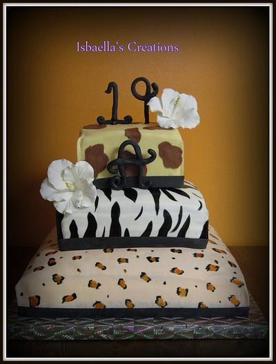 Animal prints - Cake by Isabella's Creations