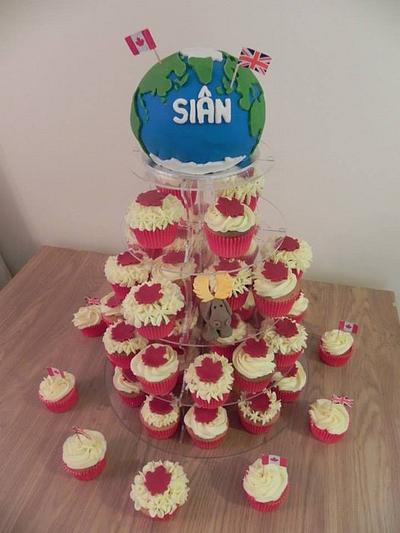 Moving to Canada globe cake - Cake by Iced Gem's and Rolo's