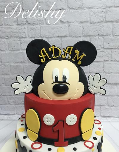 Mickey Mouse first birthday cake  - Cake by Zahraa