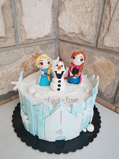 Frozen bday cake - Cake by TorteMFigure