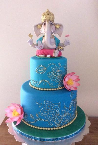 Ganesh cake - Cake by Zoe Smith Bluebird-cakes