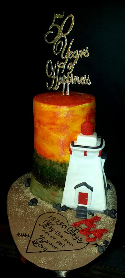 Light House 50th Anniversary - Cake by Joyce Nimmo