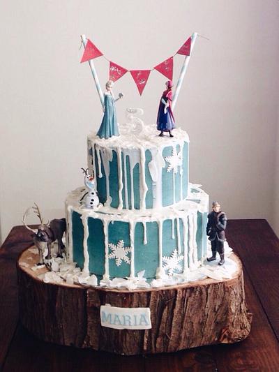 Frozen birthday cake - Cake by Ditoefeito (Gina Poeira)