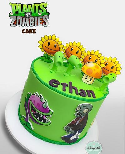 Torta de Plantas vs. Zombies Medellín - Cake by Dulcepastel.com