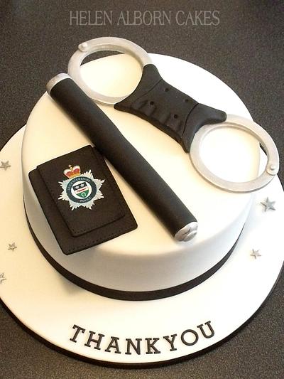Police retirement cake - Cake by Helen Alborn  