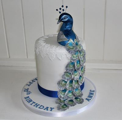 Peacock Birthday Cake - Cake by Erika Cakes