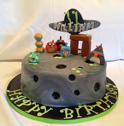 Angry Birds Space - Cake by Caroline Diaz 