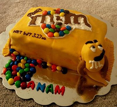 M&M Cake - Cake by Delectable Dezzerts by Amina