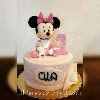 Baby Girl Minnie Mouse - Cake by swiatslodkosci
