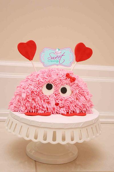 Valentine Love Bug - Cake by Sweet Cravings Toronto