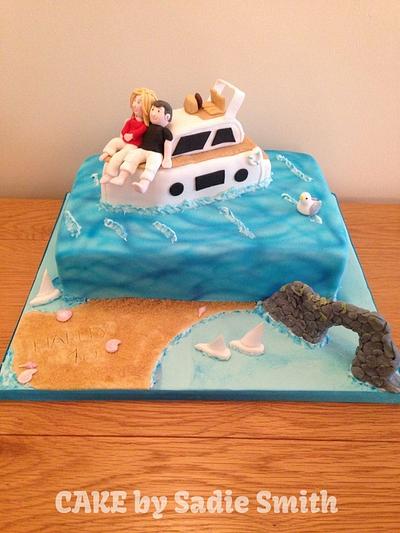 Dorset Coast Cake - Cake by Sadie Smith