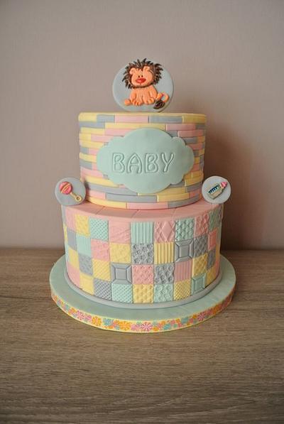 Pastel babyshower cake - Cake by Inke