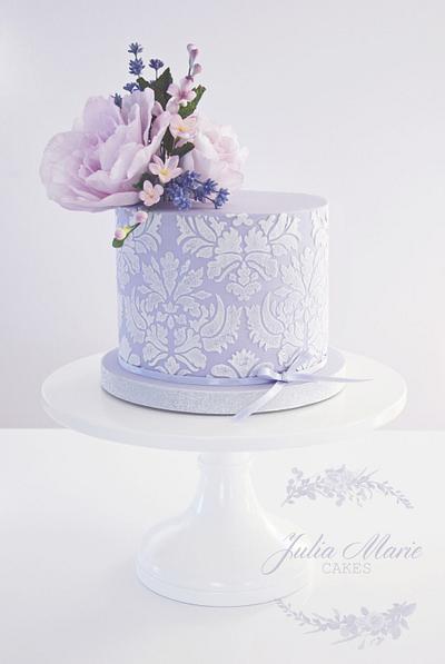 Lilac Floral Cake - Cake by Julia Marie Cakes
