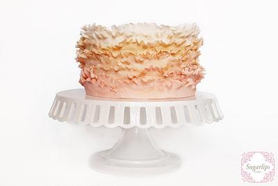 Romantic Ruffles - Cake by Sugarlips Cakes