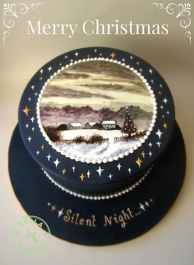 Silent Night Christmas Cake - 2014 - Cake by Inga Ruby Cakes (formerly Bella Baking)