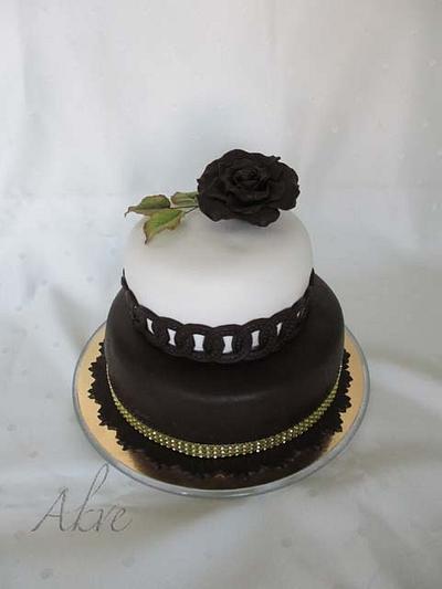 Chocolate rose - Cake by akve