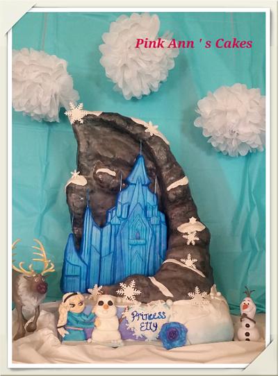 First Frozen Cake!  - Cake by  Pink Ann's Cakes