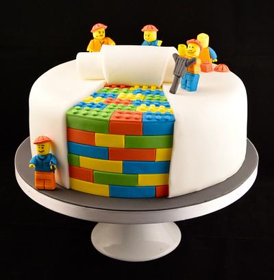 Lego cake (all edible) - Cake by Fondant Fantasies of Malvern