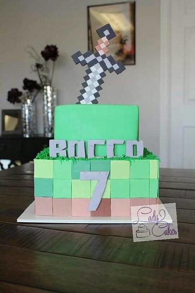 Minecraft inspired Cake - Cake by LadyCakes