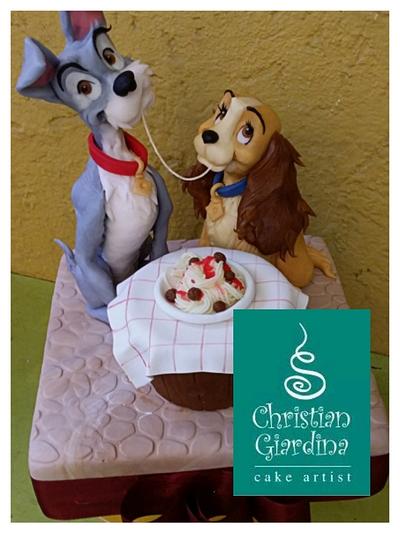  Lady  and the Tramp - Cake by Christian Giardina