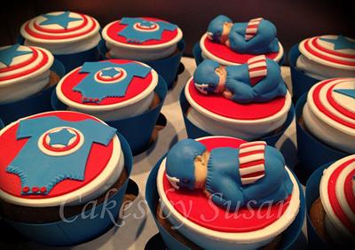 Baby Captain America - Cake by Skmaestas