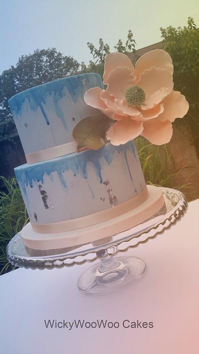 Art Inspired Wedding Cake - Cake by WickyWooWoo Cakes