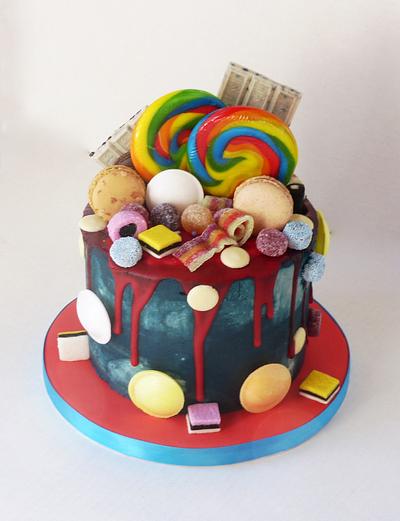 Sweetie Loaded Drip Cake - Cake by Angel Cake Design