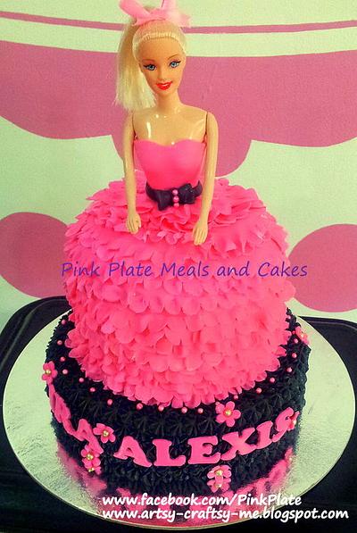 Ruffled Barbie cake - Cake by Pink Plate Meals and Cakes