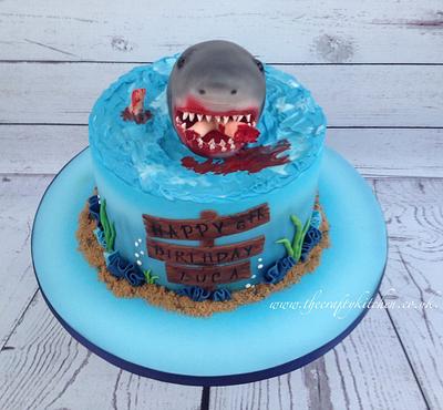 Shark Attack! - Cake by The Crafty Kitchen - Sarah Garland
