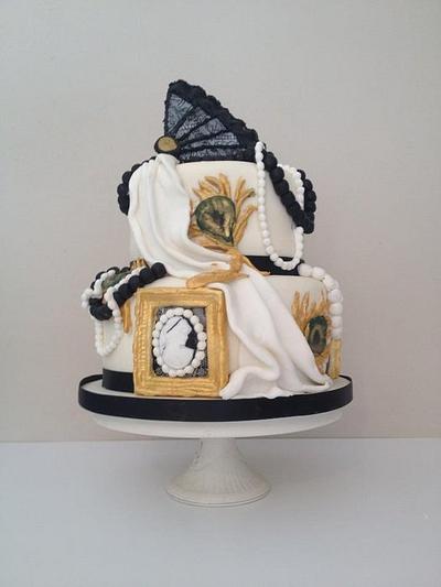 1920s cake for 40th bday - Cake by Melissa Woodland Cakes