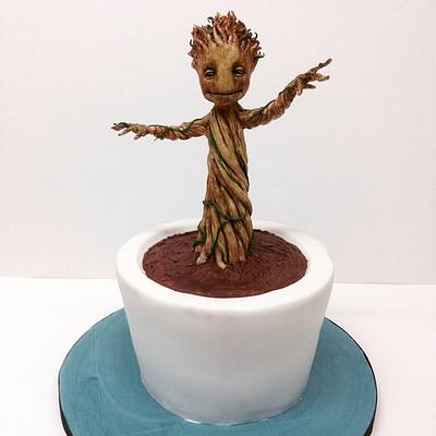 Baby Groot Cake!  - Cake by Sugarfeat