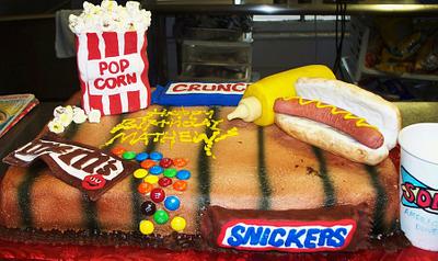 Junk Food Birthday Cake - Cake by Susan Armstrong