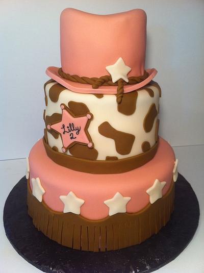 Cowgirl Birthday Cake - Cake by Nikki Belleperche
