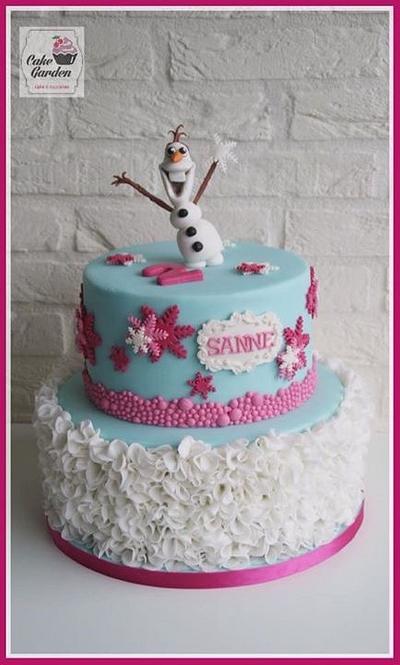 Olaf - Frozen ruffle cake Olaf Cupcakes - Cake by Cake Garden 
