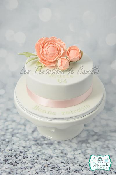 Peony birthday cake - Cake by Les Tentations de Camille