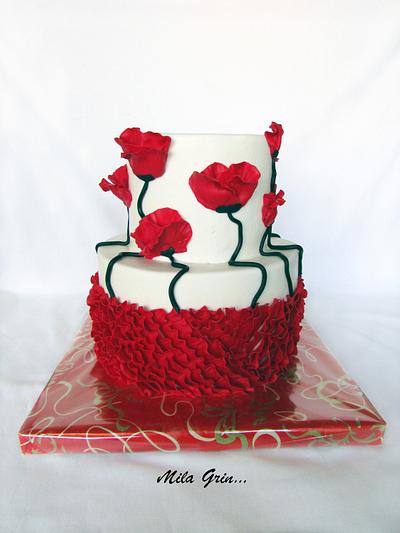 poppy cake - Cake by Mila