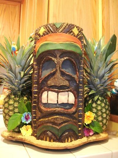 Hawaiian Tiki cake - Cake by cheryl arme
