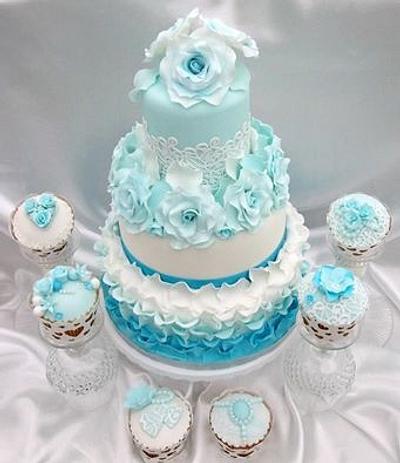 Something Blue - Cake by Just Cupcakes