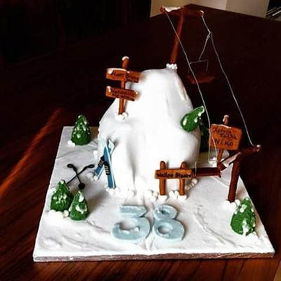 Ski cake  - Cake by Maria Tsilinikou