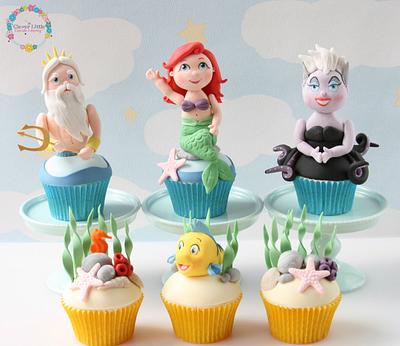 Little Mermaid Cupcakes - Cake by Amanda’s Little Cake Boutique