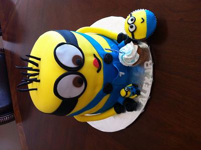 Minion cake - Cake by Tina valdez
