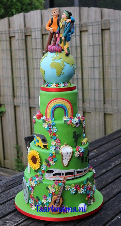 Literally a Green weddingcake - Cake by Taartmama