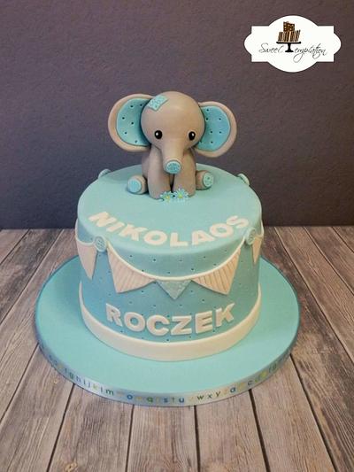 Elephant Cake inspired by A Pocket Full Of Sweetness - Cake by Urszula Landowska